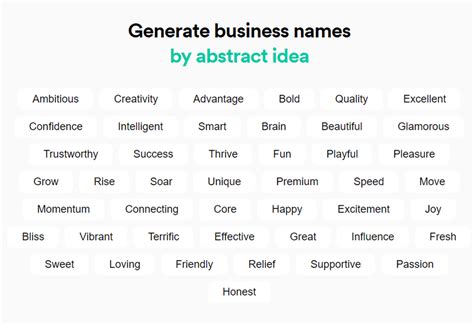bsuiness name generator|look a business name generator.